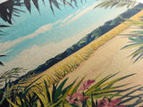 Tropical Landscape, palm tree painting, botanical prints, coastal landscape art, Canvas Print, living room art, wabi sabi wall art