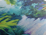 Jungle Walkway, tropical painting, palm tree painting, botanical prints, green wall art, living room art, canvas print, home decor