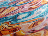 Abstract Swirls, Colorful Wall Art, Canvas Print, Geometric Art, Teal Wall Art, Whimsical Art, Psychedelic Painting, Modern Decor