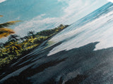 Black Sand Beach, Hawaii Art, Palm Tree Painting, Coastal Wall Art, Nautical Decor, Living Room Art, Canvas Print, Gift Idea