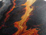 Molten Lava Flow Canvas Print Abstract Fire Art Modern Home Decor Dramatic Wall Artwork Industrial Style Accent Unique Gift Idea