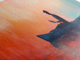 Kayak Sunset Wall Art, Lake House Decor, Nature Painting, Outdoor Adventure Art, Boho Home Decor, Living Room Wall Art