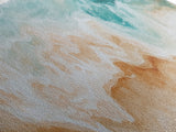 Coastal Beach Waves Painting, Serene Ocean Art, Abstract Shoreline Wall Decor, Neutral Beach House Decor, Modern Living Room Art