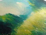 Serene Meadow Landscape Framed Canvas Print Nature Wall Art Impressionist Painting Summer Home Decor Bedroom or Office Wall Accent