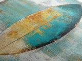 Surfboard Art, Beach Decor, Coastal Wall Art, Surfboard Painting, Beach Art, Bedroom Wall Art, Canvas Print, Framed Canvas Print