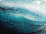 Turquoise Ocean Wave Canvas Print Coastal Photography Wall Art, Large Beach House Decor, Modern Living Room or Office Art, Gift Idea