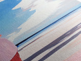 Beach Reflection, Coastal, Minimalist, Canvas Print, Modern Wall Art, Seaside Decor, Ocean Painting, Living Room Wall Art