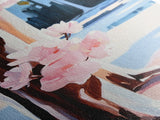 Cherry Blossoms, Winter Trees, Modern Nature Art, Seasonal Wall Art, Framed Canvas Print, Botanical Home Decor, Living Room Artwork