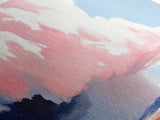 Stormy Sky Landscape, Dramatic Cloud Art, Modern Scenic Print, Nature Wall Art, Large Canvas Print, Minimalist Home Decor, Office Art