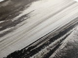 Stormy Horizon, Moody Landscape, Coastal View, Canvas Print, Black and White Art, Minimalist Painting, Modern Wall Decor, Office Art