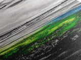 Abstract Landscape Wall Art, Green and Blue Coastal Decor, Nature Inspired Art, Modern Home Decor, Office Wall Art,