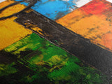 Vibrant Key Art, Colorful Modern Painting, Industrial Wall Decor, Rustic Home Accent, Unique Gift Idea, Framed Canvas Print