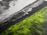 Green, Landscape, Nature, Canvas Print, Rolling Fields Wall Art, Scenic Countryside Painting, Modern Rustic Home Decor, Large Wall Art