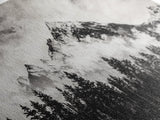 Mountain Landscape, Black and White, Framed Canvas Print, Nature Wall Art, Rustic Home Decor, Modern Farmhouse, Large Wall Art
