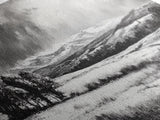 Winter Landscape, Black White, Scenic Country Road, Framed Canvas Print, Serene Nature Art, Rustic Wall Decor, Bedroom Artwork