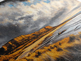 Canyon, Dramatic Sky, Southwest, Desert, Framed Canvas Print, Western Landscape Wall Art, Rustic Home Decor, Nature Painting, Fall Colors