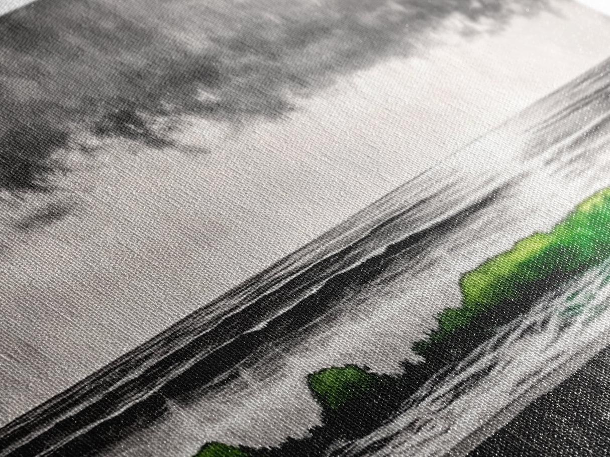 Green Wave, Stormy Ocean, Surreal Seascape, Canvas Print, Nautical Wall Art, Bathroom Wall Art, Contemporary Art Decor
