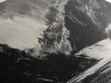 Waterfall Painting, Dramatic Nature, Mountain River, Framed Canvas Print, Monochrome Art, Nature Decor, Lodge Wall Art, Rustic Home
