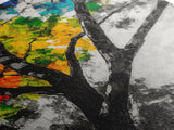 Autumn Tree, Colorful Wall Art, Vibrant Home Decor, Modern Nature Painting, Boho Wall Print, Seasonal Aesthetic, Canvas Print