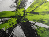 Green Abstract, Bold Modern Art, Vibrant Minimalist Design, Contemporary Statement Piece, Office Wall Decor, Framed Canvas Print