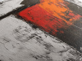 Bold Abstract, Red and Black Painting, Modern Canvas Print, Living Room Wall Art, Statement Art, Large Contemporary Artwork