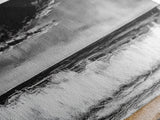 Ocean Waves Painting, Black and White Seascape, Coastal Wall Art, Nautical Beach Decor, Modern Minimalist Style, Framed Canvas Print