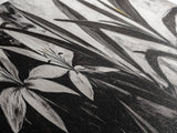 Monochrome Floral, Black and White Flowers, Botanical Wall Art, Minimalist Decor, Framed Canvas Print, Bedroom Art, Modern Aesthetic, Elegant Art