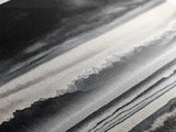 Stormy Mountains, Black and White Art, Monochrome Landscape, Modern Wall Decor, Framed Canvas Print, Nature Inspired, Minimalist Home Art