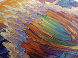Rainbow Wave Splash, Ocean Energy Art, Vibrant Seascape, Framed Canvas Print, Coastal Living Room Decor, Surf Beach Wall Art, Boho Style