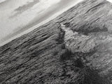 Lava Rock Path, Ocean Texture, Earth Flow, Framed Canvas Print, Coastal Bathroom Decor, Minimalist Natural Art, Moody Landscape Print