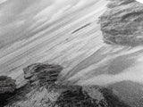 Rocky Sea Gap, Moody Ocean Art, Monochrome Seascape, Minimalist Wall Decor, Canvas Print, Coastal Living Room Wall Art, Living Room Art