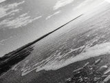 Coastal Shoreline, Pebble Beach, Ocean Breeze, Canvas Print, Bathroom Wall Art, Minimalist Decor, Black White Photography, Seaside Vibe