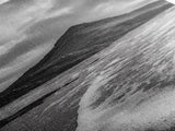Dramatic Seaside Peak, Coastal Mountain Wall Art, Black Beach Photography, Bold Nature Decor, Canvas Print, Living Room Art