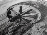 Prairie Wagon Wheel, Antique Rustic Wall Decor, Western Homestead Art, Barnhouse Style Print, Canvas Print, Fall Living Room Art