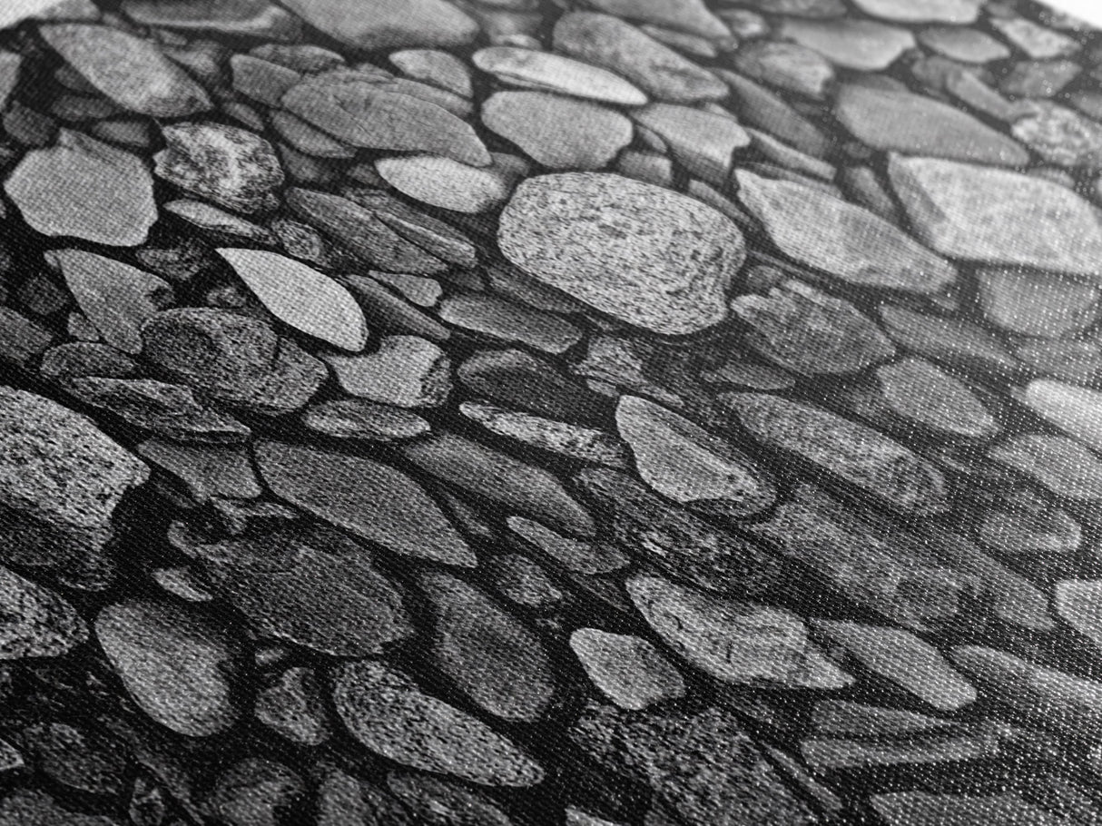 Natural Stone Texture, Dark Rock Pattern, Earthy Wall Background, Canvas Print, Office Wall Art, Modern Industrial Style, Minimalist Style