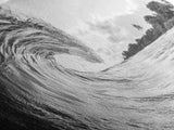 Ocean Wave Art, Coastal Decor, Heart Wave Wall Art, Black and White Photography, Canvas Print, Beach Bathroom, Surf Vibes, Minimalist Surf Home