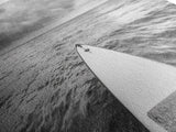 Ocean Horizon Board, Paddleboarding Adventure, Cloudy Sea Landscape, Framed Canvas Print, Modern Coastal Office or Living Room Art