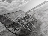 Prairie Wagon, Western Landscape, Old West Photography, Framed Canvas Print, Farmhouse Entryway or Rustic Fall Living Room Art