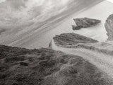 Coastal Cliff Path, Ocean View Trail, Windswept Grass Art, Seaside Wall Decor, Framed Canvas Print, Bedroom Art, Nature Lover Gift