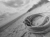 Beach Rope Still, Sand Dune Landscape, Seaside Art, Coastal Minimalist, Canvas Print, Neutral Wall Art, Living Room Coastal Decor, Nautical Style