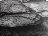 Stone Texture Closeup, Abstract Rock Pattern, Black and White Minimalist, Canvas Print, Modern Wall Art, Office Decor, Earthy Tones