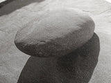 Zen Stone Focus, Natural Simplicity, Black and White Minimalist, Canvas Print, Spa Wall Art, Serene Bathroom Decor, Peaceful Aesthetic