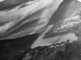 Mountain Valley, Rainbow River, Forest Panorama, Cloud Drama, Framed Canvas Print, Living Room Wall Art, Tranquil Nature, Scenic Beauty