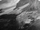 River Meets Sea, Forest Coast, Rugged Beauty, Sunset Flow, Canvas Print, Nature Wall Art, Moody Living Room Landscape