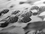 Blackberries in Bloom, Ripe Fruit Closeup, Garden Harvest, Natural Beauty, Framed Canvas Print, Farmhouse Kitchen Art, Fall Decor