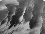 Jagged Cliff Coast, Stormy Ocean Scene, Dramatic Nature Art, Black White Photography, Framed Canvas Print, Office Wall Art, Coastal Decor