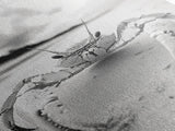 Beach Crab Portrait, Closeup Ocean Art, Tropical Minimalism, Coastal Creature Photo, Framed Canvas Print, Bathroom Wall Decor, Marine Decor