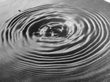Water Drop Ripples, Black and White Photography, Zen Art, Minimalist Wall Decor, Canvas Print, Bathroom Wall Art, Meditation Room Art