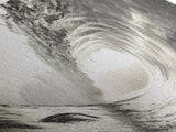 Ocean Barrel Wave, Surf Photography, Coastal Decor, Sepia Framed Canvas Print, Modern Beach House Bathroom or Living Room Wall Art