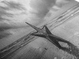 Metal Star Shore, Moody Beach Art, Rustic Coastal Decor, Autumn Vibes, Canvas Print, Farmhouse Living Room Wall Art